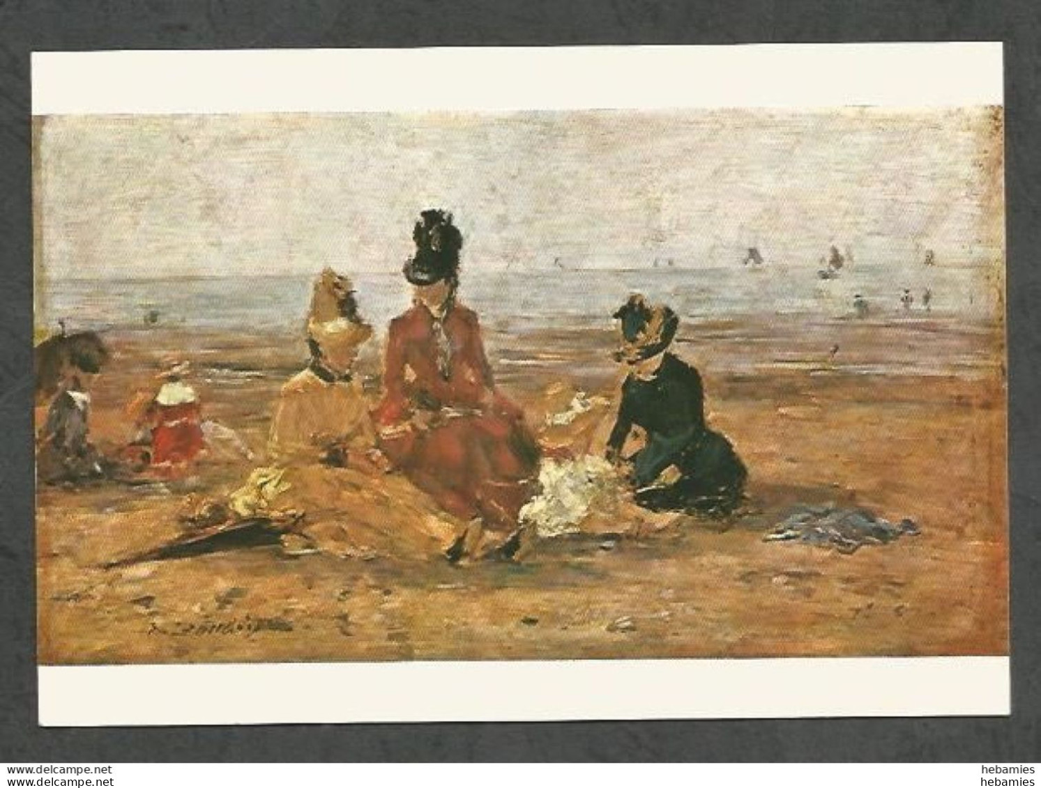 EUGENE BOUDIN : ON THE BEACH -NATIONAL GALLERY Of ART , Washington D.C. - USA - - Paintings
