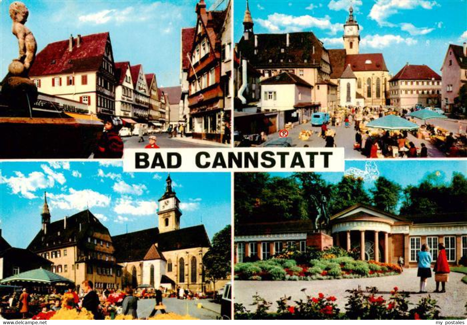 73945477 Bad_Cannstatt Motive Stadtzentrum Altstadt Marktplatz Kirche Park - Stuttgart