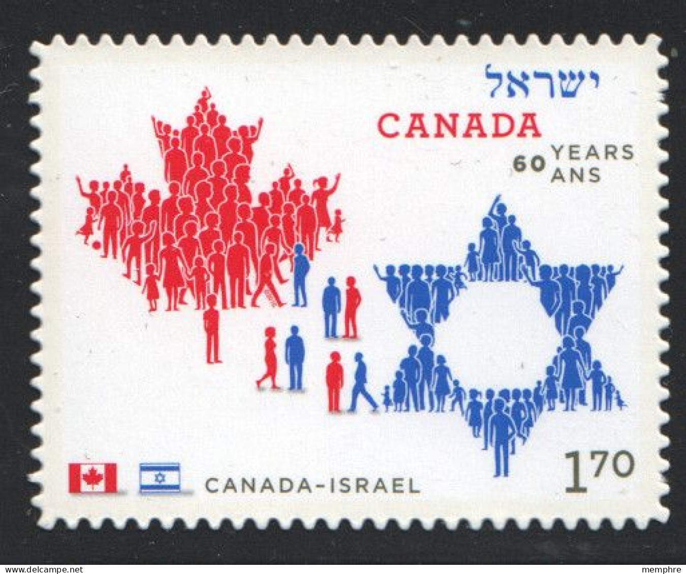 2010 Canada - Israel Friendship From Booklet  Sc 2379 - Unused Stamps