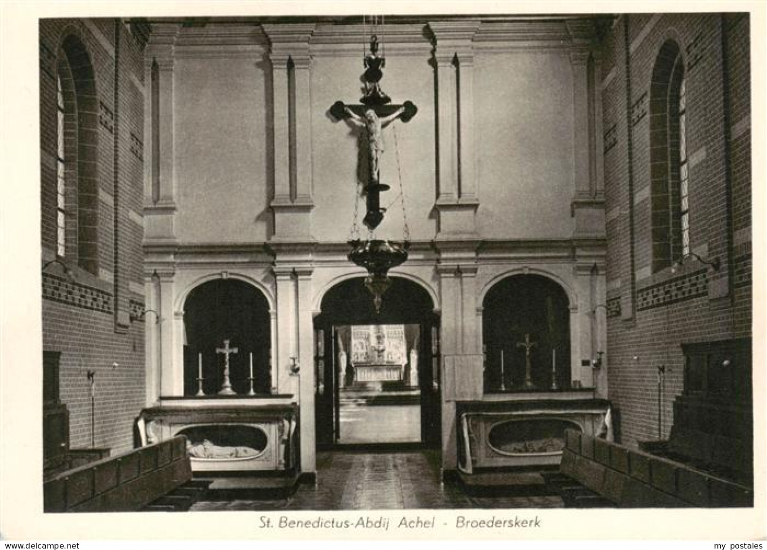 73945353 Achel_Belgie St. Benedictus-Abdij Broederskerk Innenansicht - Other & Unclassified