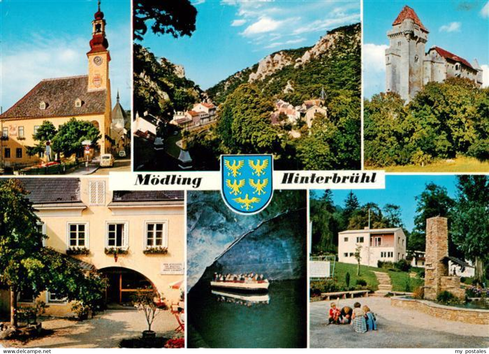 73945351 Moedling_Niederoesterreich_AT Rathaus Hinterbruehl Burg Liechtenstein H - Sonstige & Ohne Zuordnung