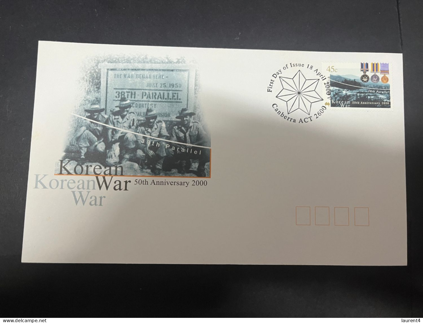 13-5-2024 (5 Z 2) Australia FDC - Korean War 50th Anniversary (2000) - Primo Giorno D'emissione (FDC)