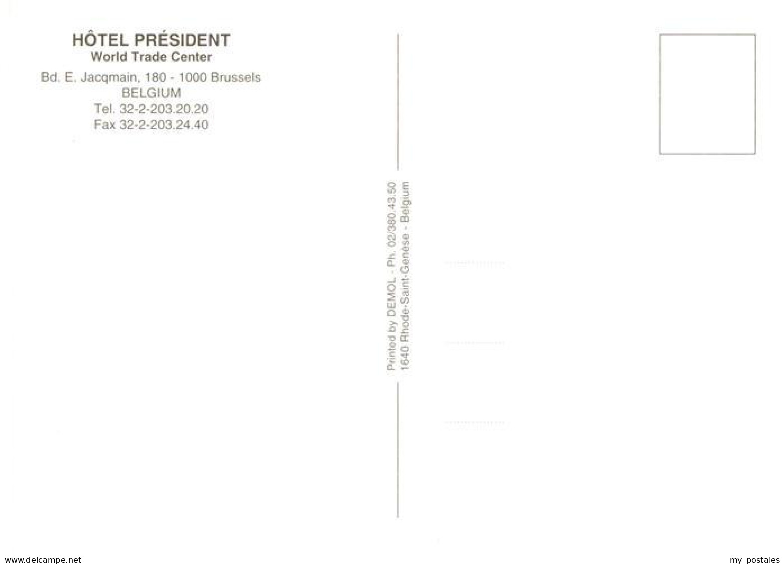 73945282 Brussels Hotel President  - Other & Unclassified