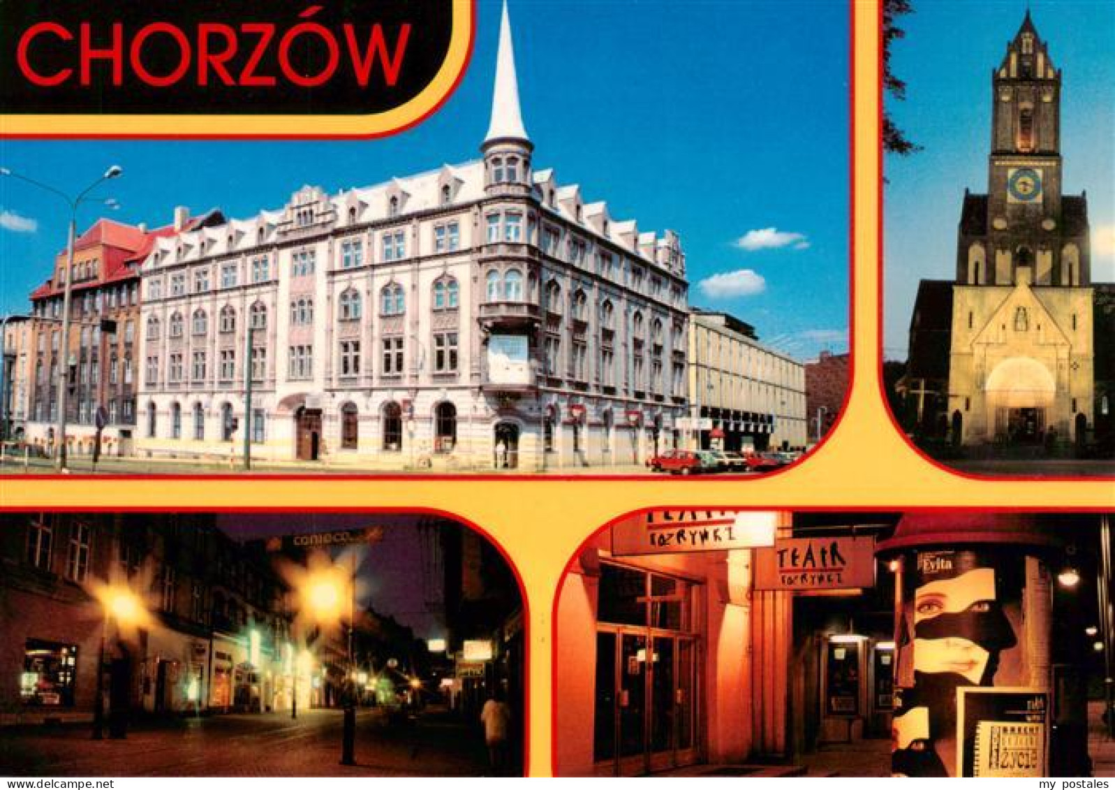 73945281 Chorzow_Koenigshuette_Oberschlesien_PL Teatr Rozrywki Kosciol Antoniego - Pologne