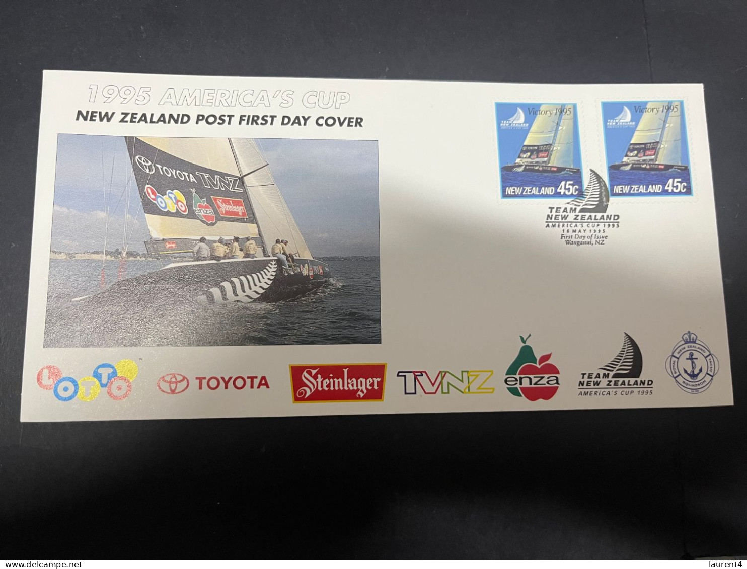 13-5-2024 (5 Z 2) New Zealand FDC - Sailing - 1995 (America's Cup) - FDC