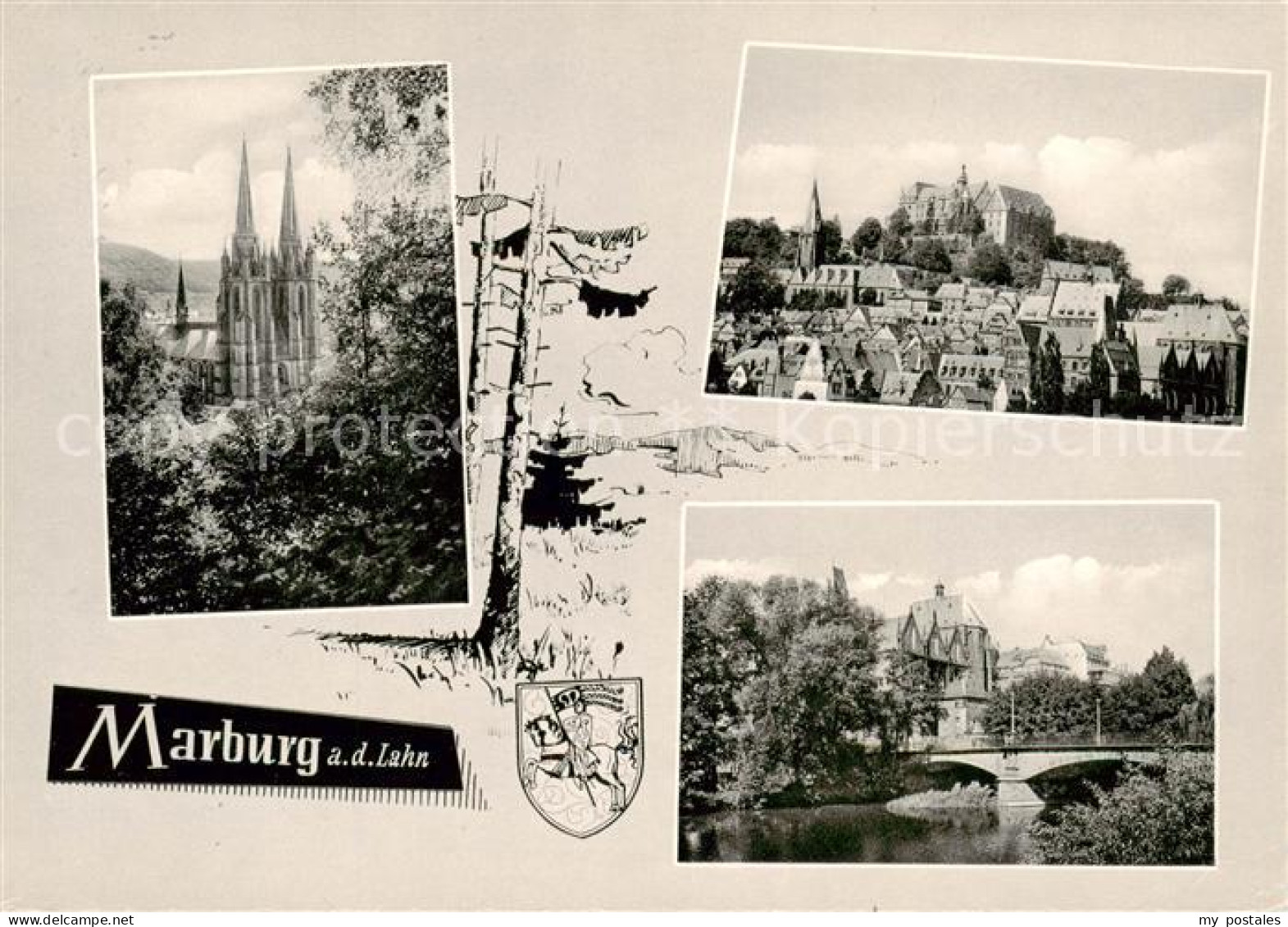 73865422 Marburg Lahn Kirche Schloss Partie An Der Lahn Marburg Lahn - Marburg