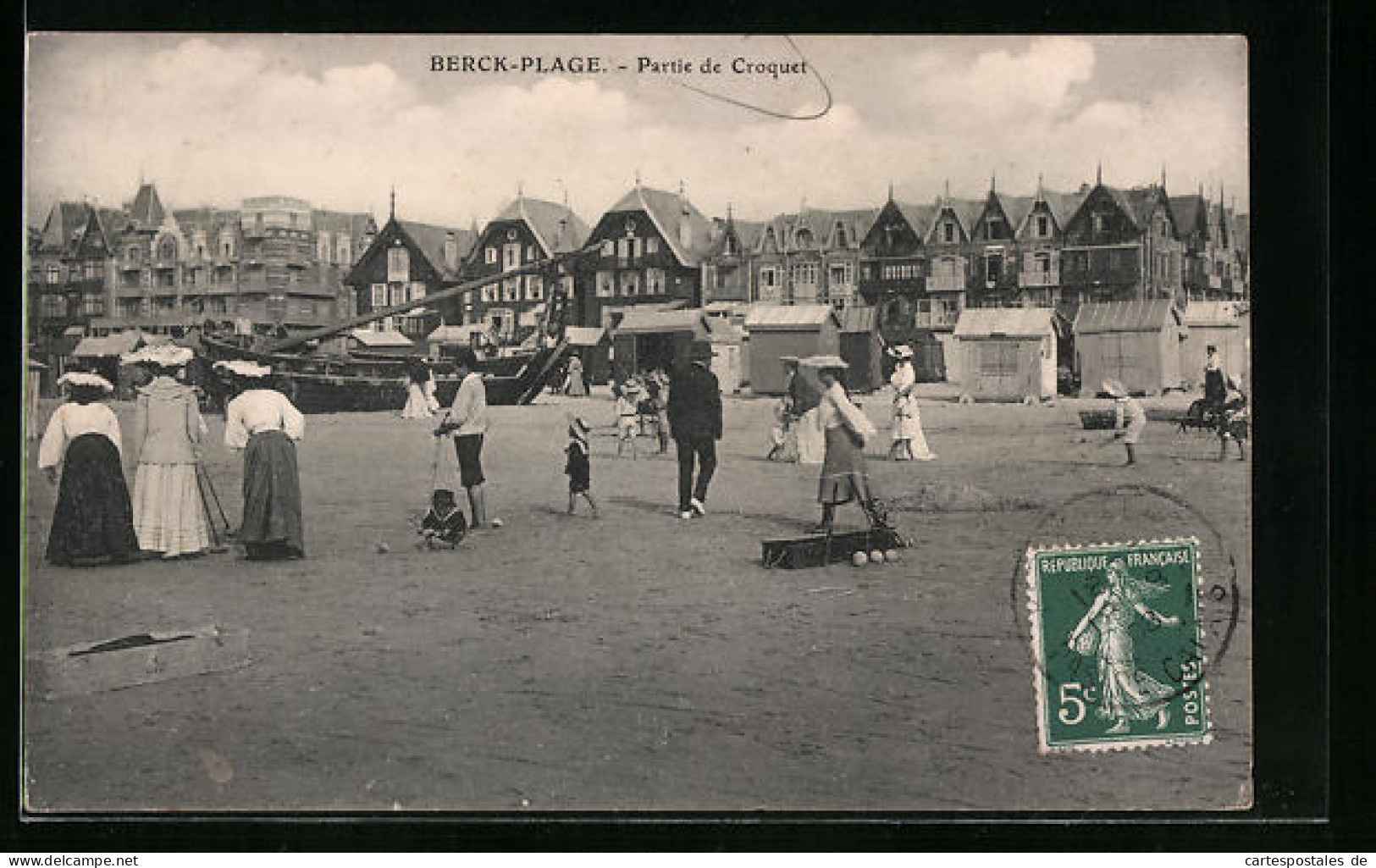 CPA Berck-Plage, Partie De Croquet  - Berck