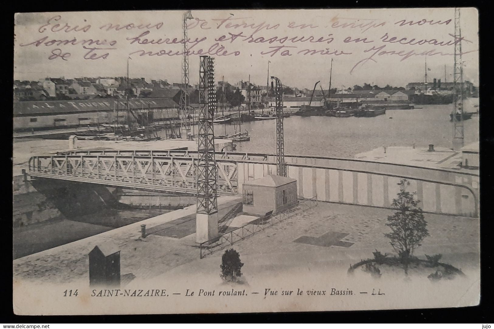 44 - SAINT NAZAIRE - Le Pont Tournant - Vue Sur Le Vieux Bassin - Saint Nazaire