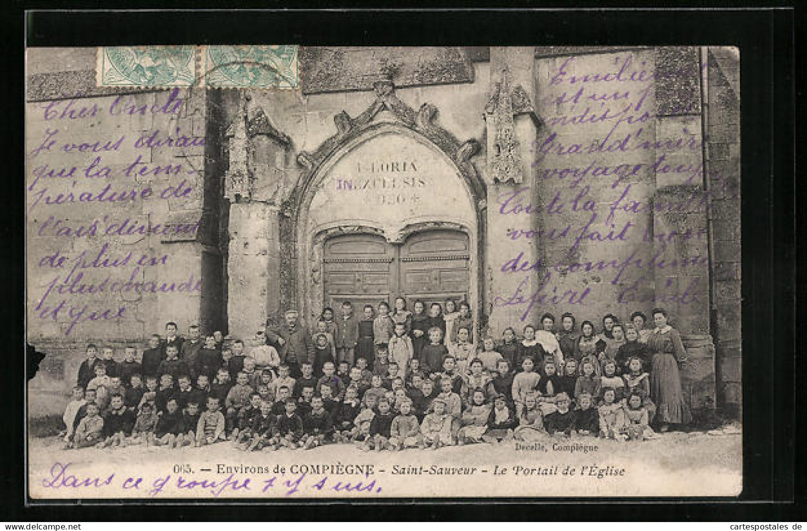 CPA Saint-Sauveur, Le Portail De L`Eglise  - Sonstige & Ohne Zuordnung