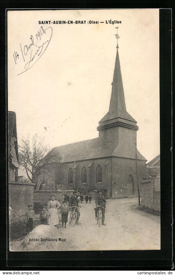 CPA Saint-Aubin-en-Bray, L`Eglise  - Other & Unclassified