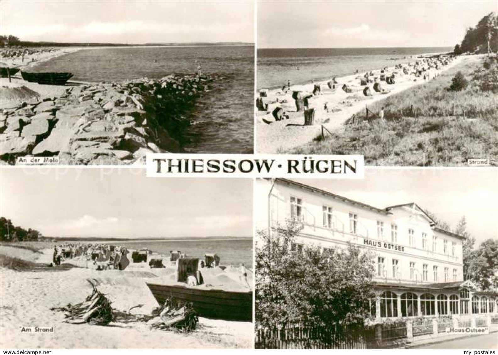 73865329 Thiessow Ostseebad Ruegen An Der Mole Strandpartien Haus Ostsee Thiesso - Sonstige & Ohne Zuordnung