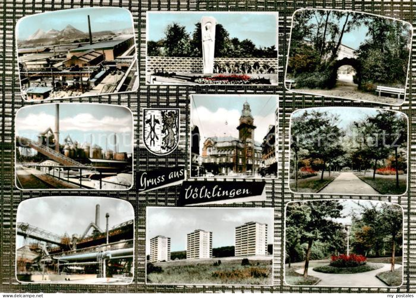 73865314 Voelklingen Industrie Ehrenmal Parkanlagen Stadtzentrum Hochhaeuser Voe - Altri & Non Classificati