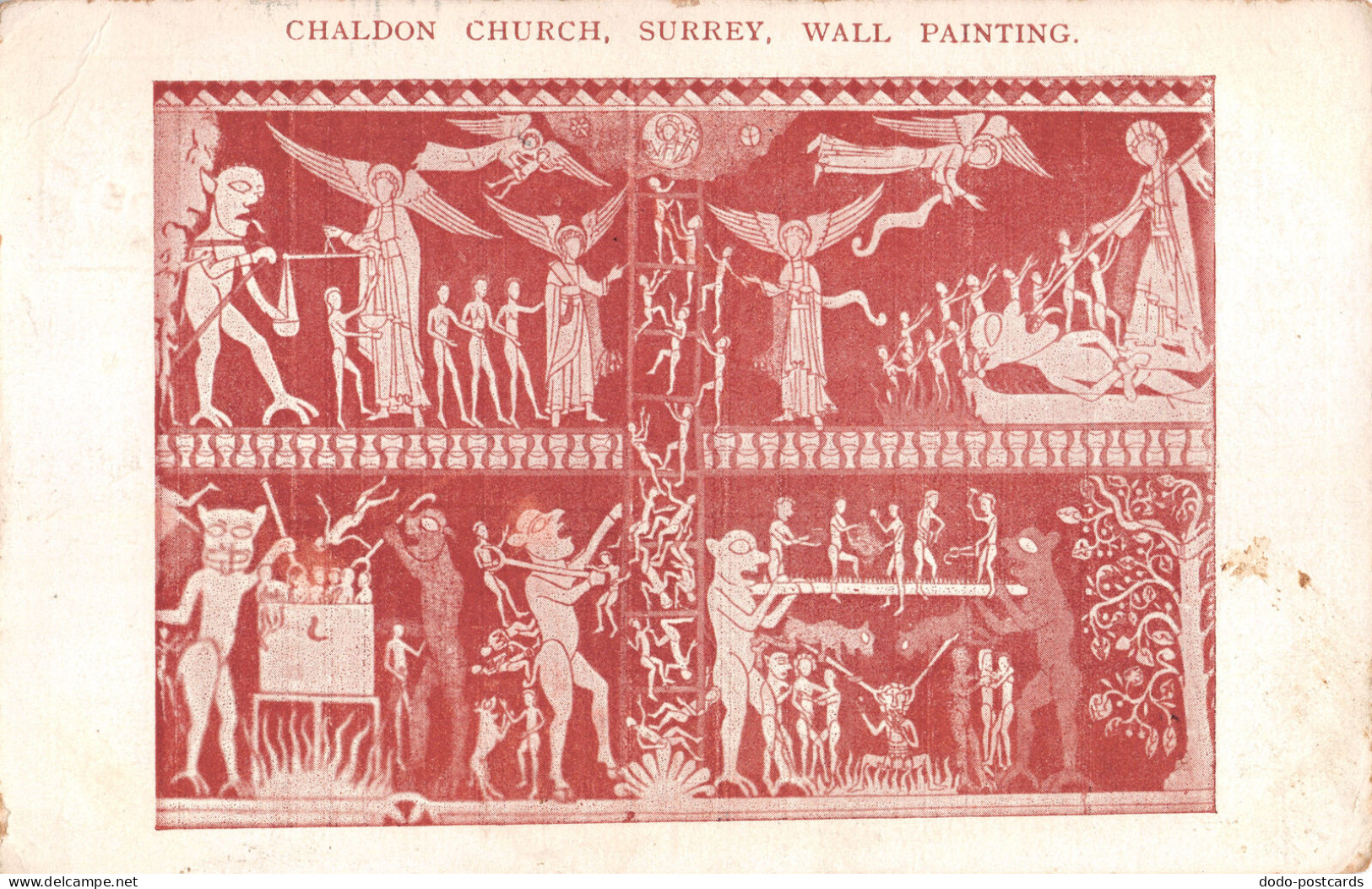 R293750 Chaldon Church Surrey Wall Painting. S. Peter And S. Paul Chaldon Surrey - Monde