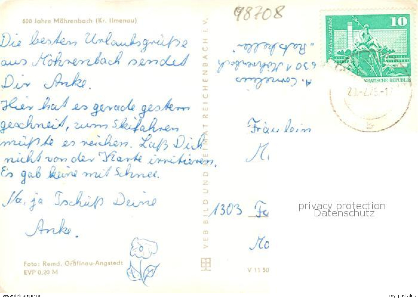 73865245 Moehrenbach Panorama Ortsmotiv Mit Kirche Schwanenteich Wappen Moehrenb - Autres & Non Classés