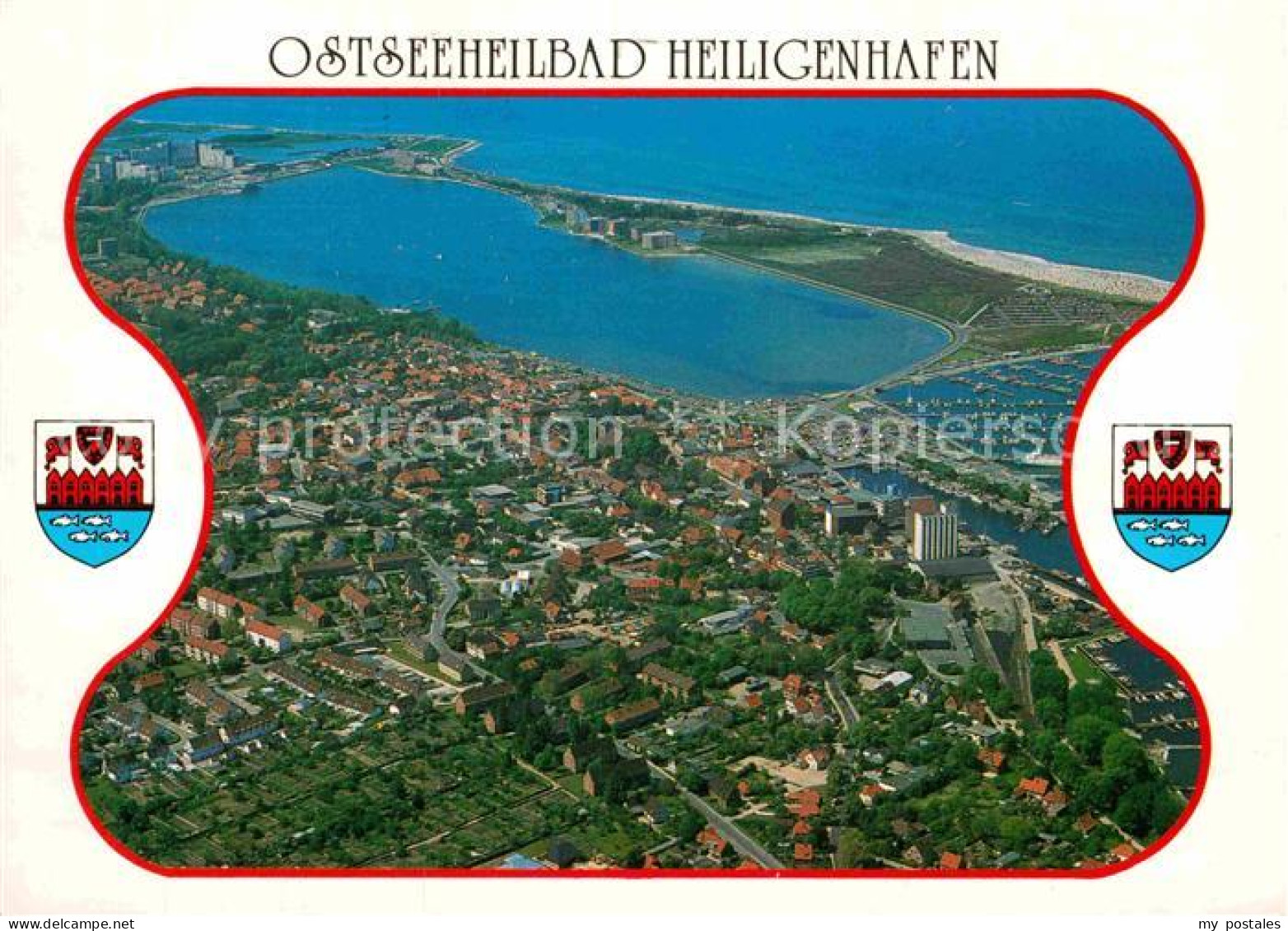 72872753 Heiligenhafen Ostseebad Fliegeraufnahme Mit Strand Heiligenhafen - Heiligenhafen