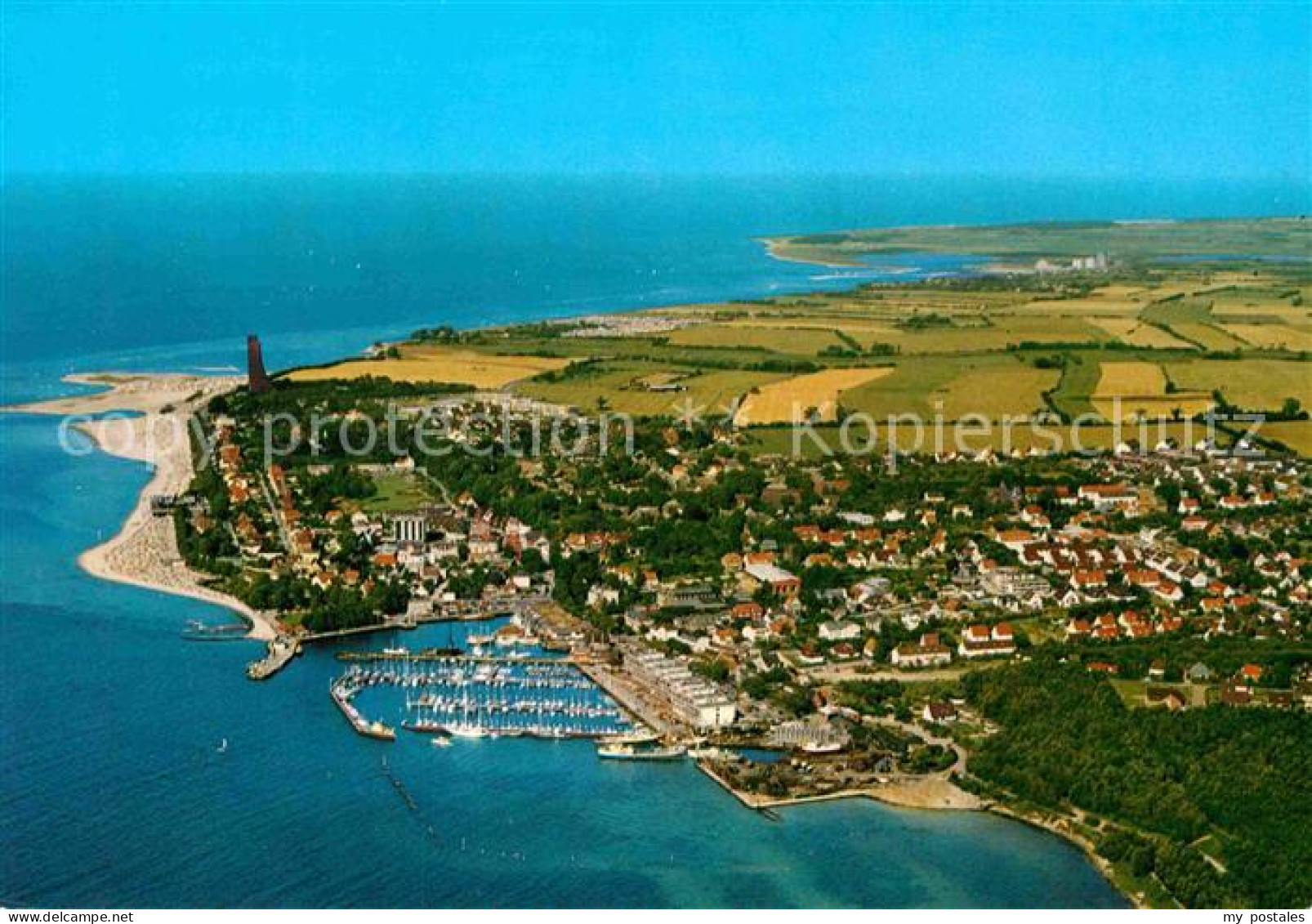 72872747 Laboe Fliegeraufnahme Mit Strand Und Hafen Laboe - Laboe