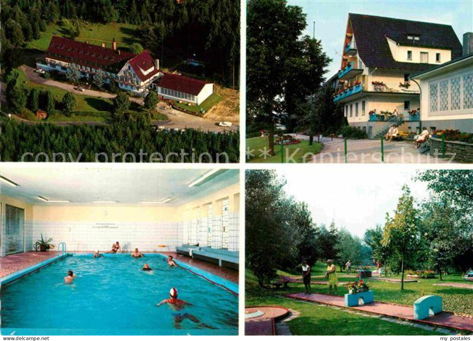 72872728 Bad Muenstereifel Fliegeraufnahme Kurhaus Josefsheim Schwimmbad Minigol - Bad Muenstereifel