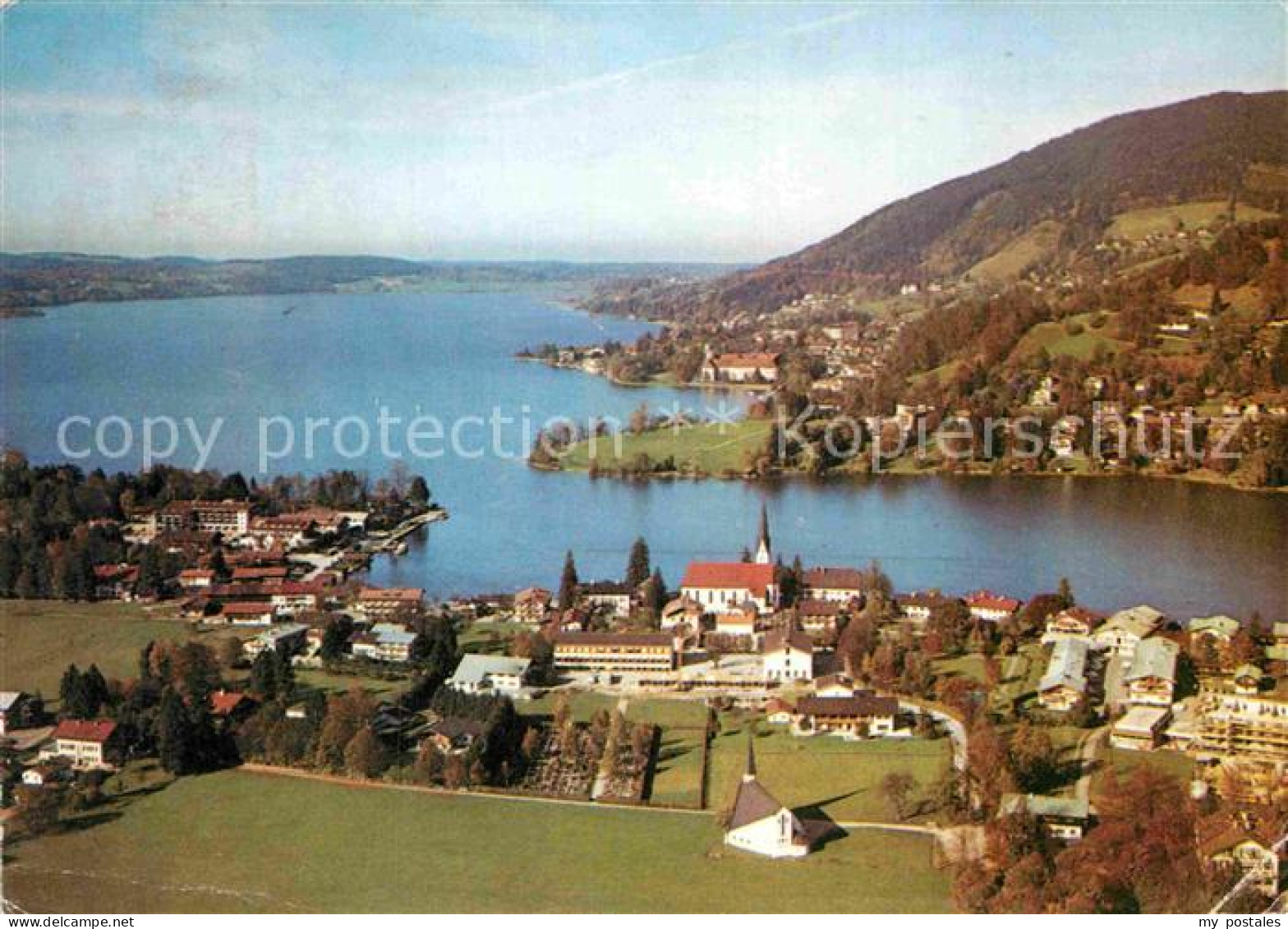 72872667 Rottach-Egern Fliegeraufnahme Mit Tegernsee Rottach-Egern - Other & Unclassified