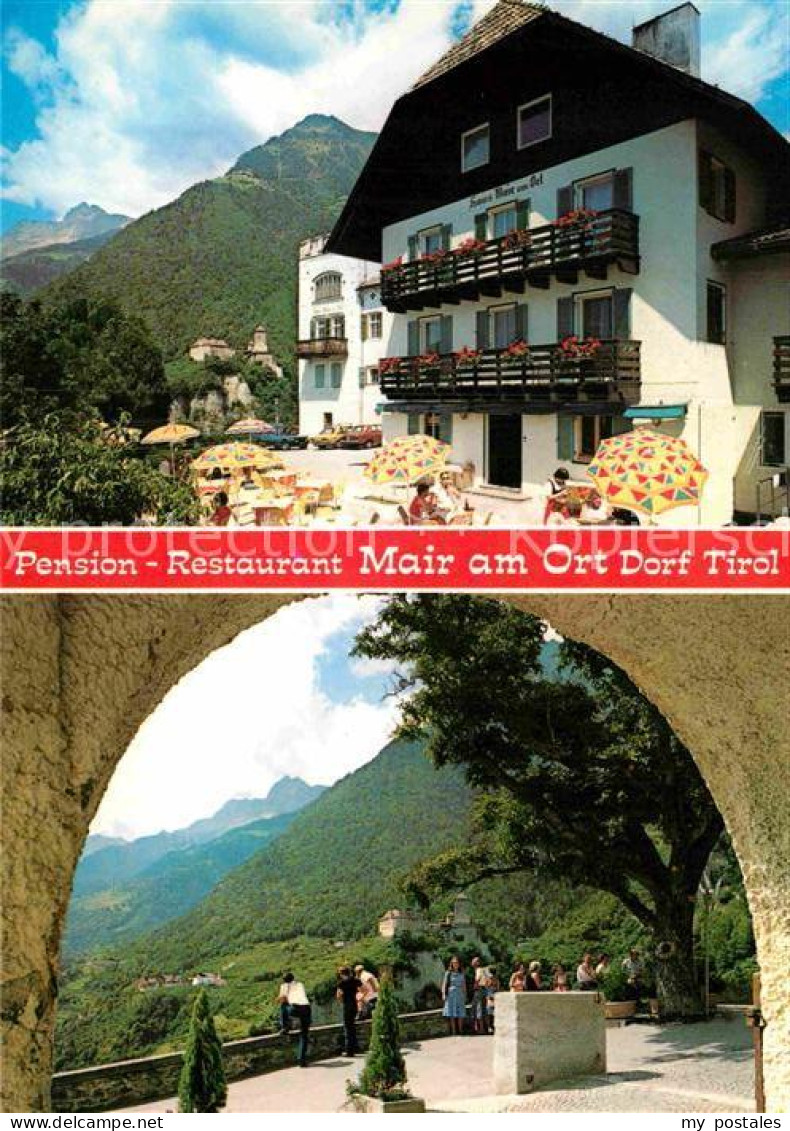 72872594 Dorf Tirol Pension Restaurant Mair Aussichtspunkt Alpen Firenze - Other & Unclassified