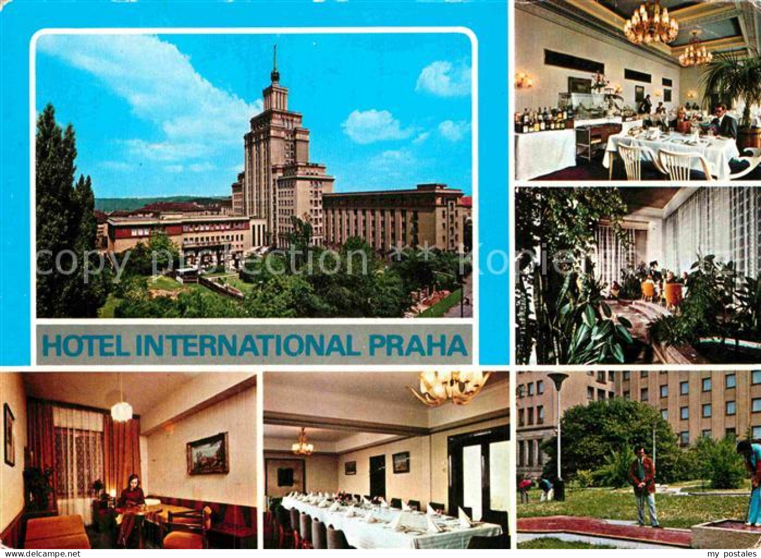 72872587 Praha Prahy Prague Hotel International Restaurant Festtafel Minigolf  - Czech Republic