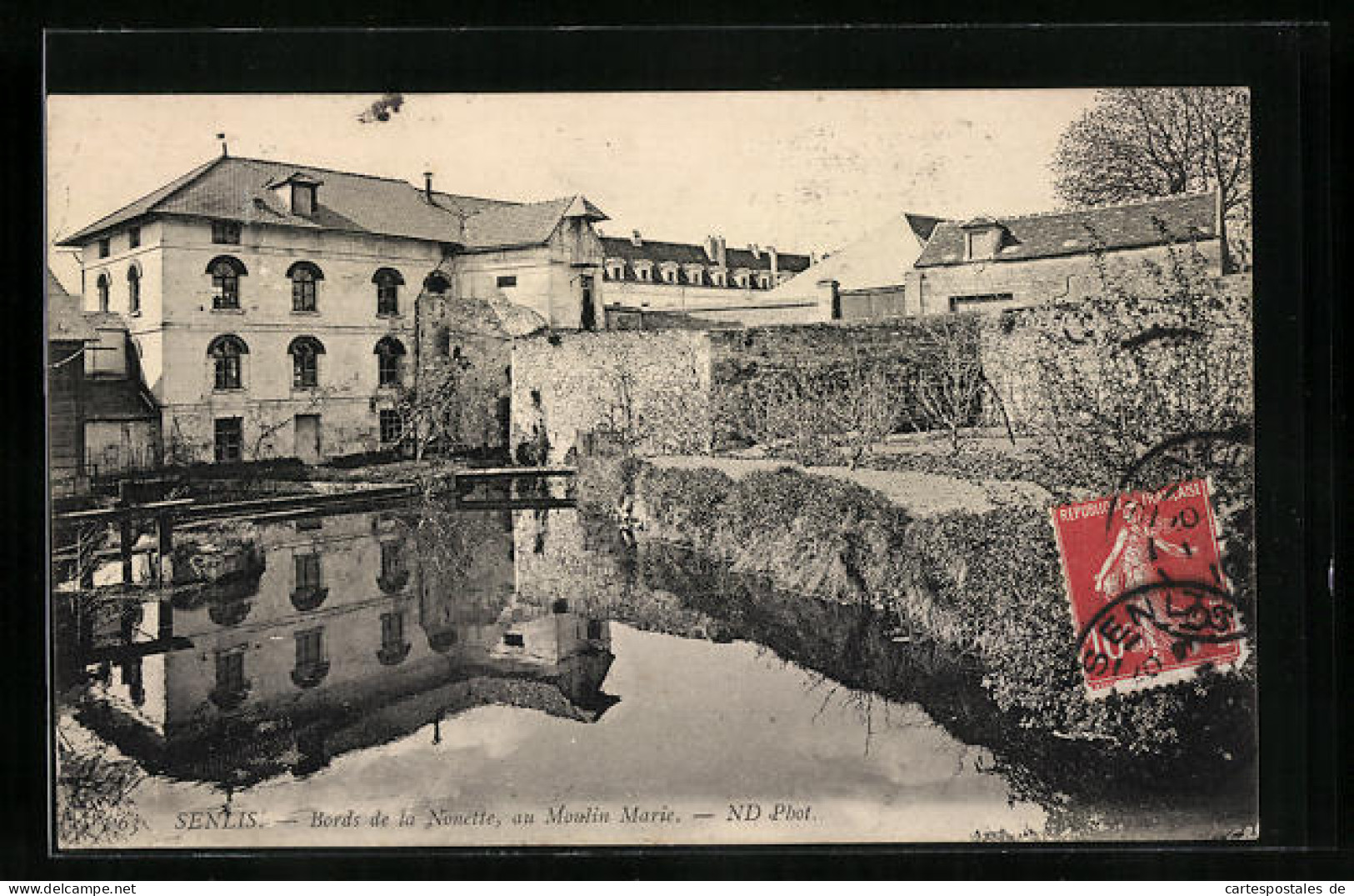 CPA Senlis, Bords De La Nonette, Au Moulin Marie  - Senlis