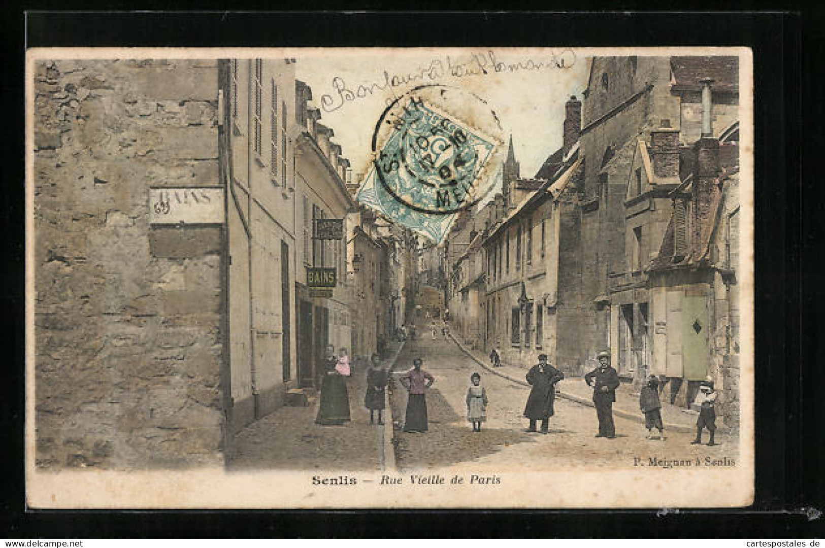 CPA Senlis, Rue Viieille De Paris  - Senlis