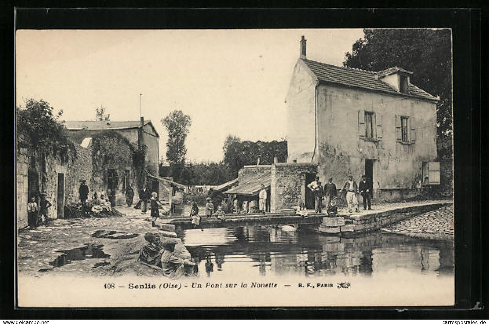 CPA Senlis, Un Pont Sur La Nonette  - Senlis