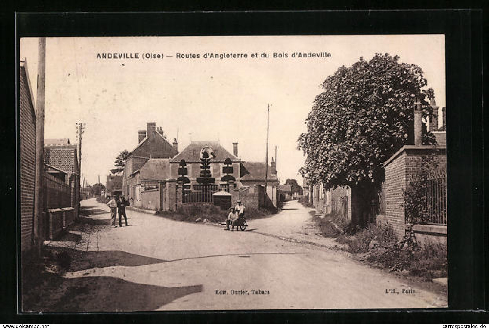 CPA Andeville, Routes D`Angleterre Et Du Bois D`Andeville  - Autres & Non Classés