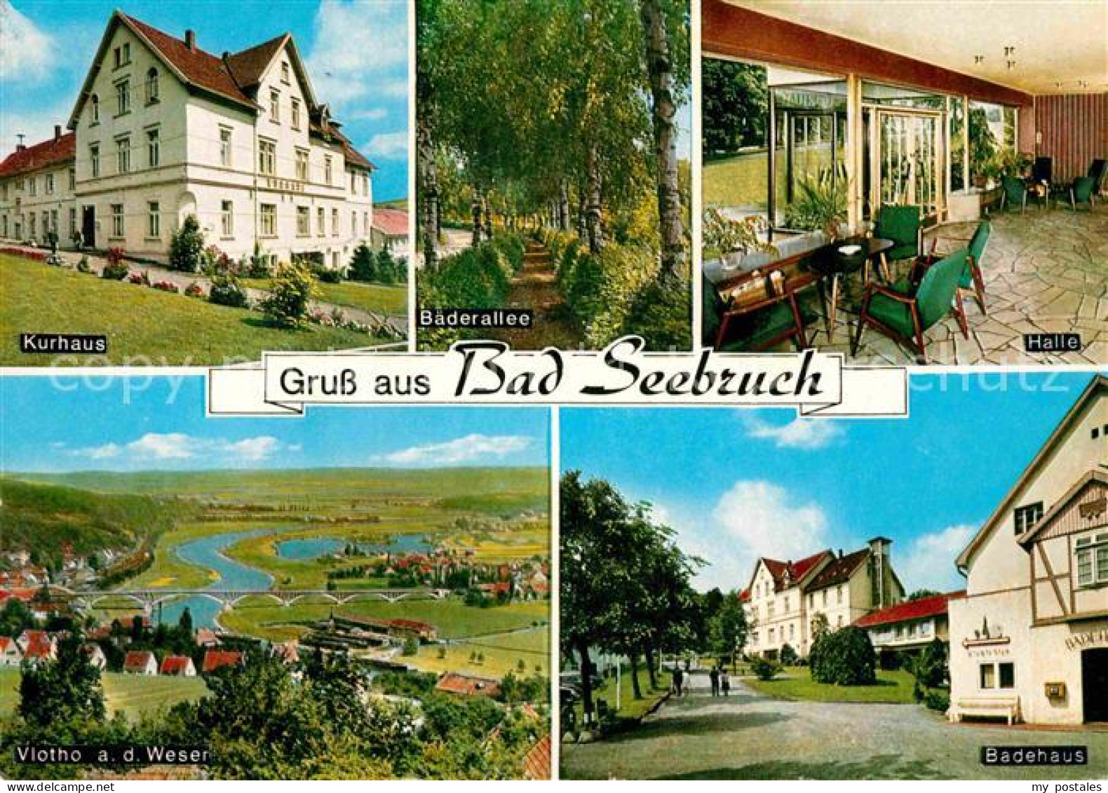 72872339 Bad Seebruch Kursanatorium Kurhaus Baederallee Halle Badehaus Landschaf - Vlotho