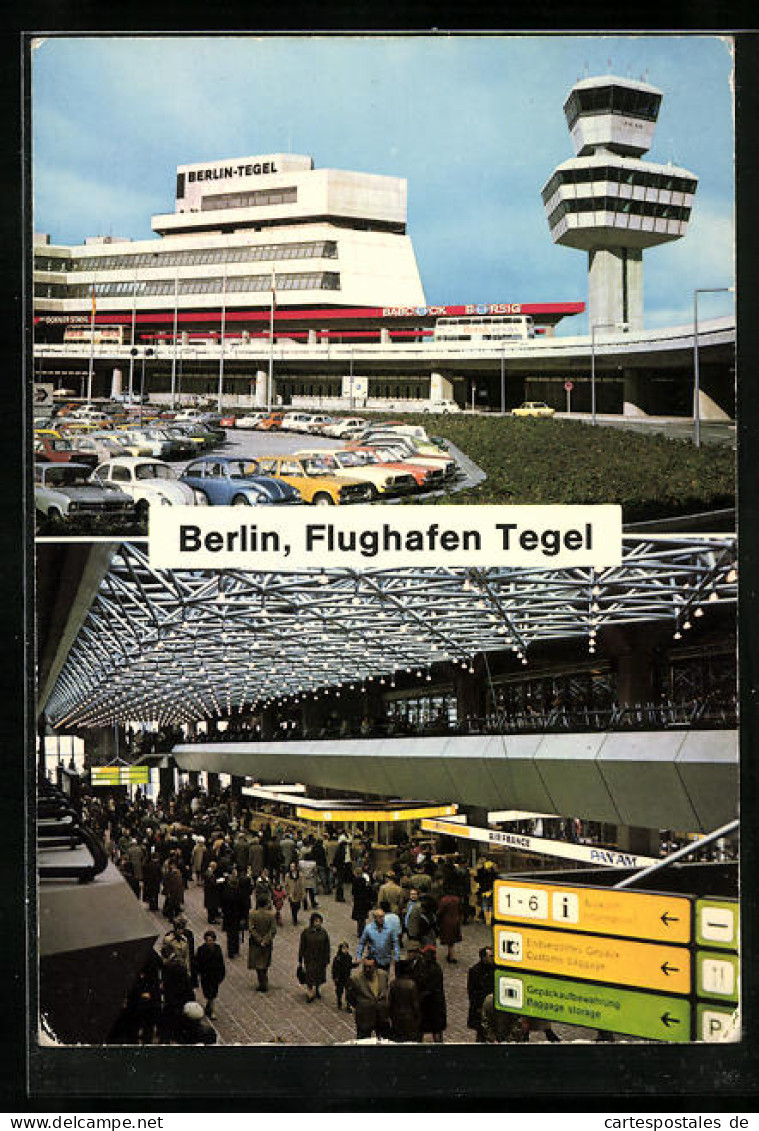 AK Berlin-Tegel, Flughafen Mit Tower  - Other & Unclassified