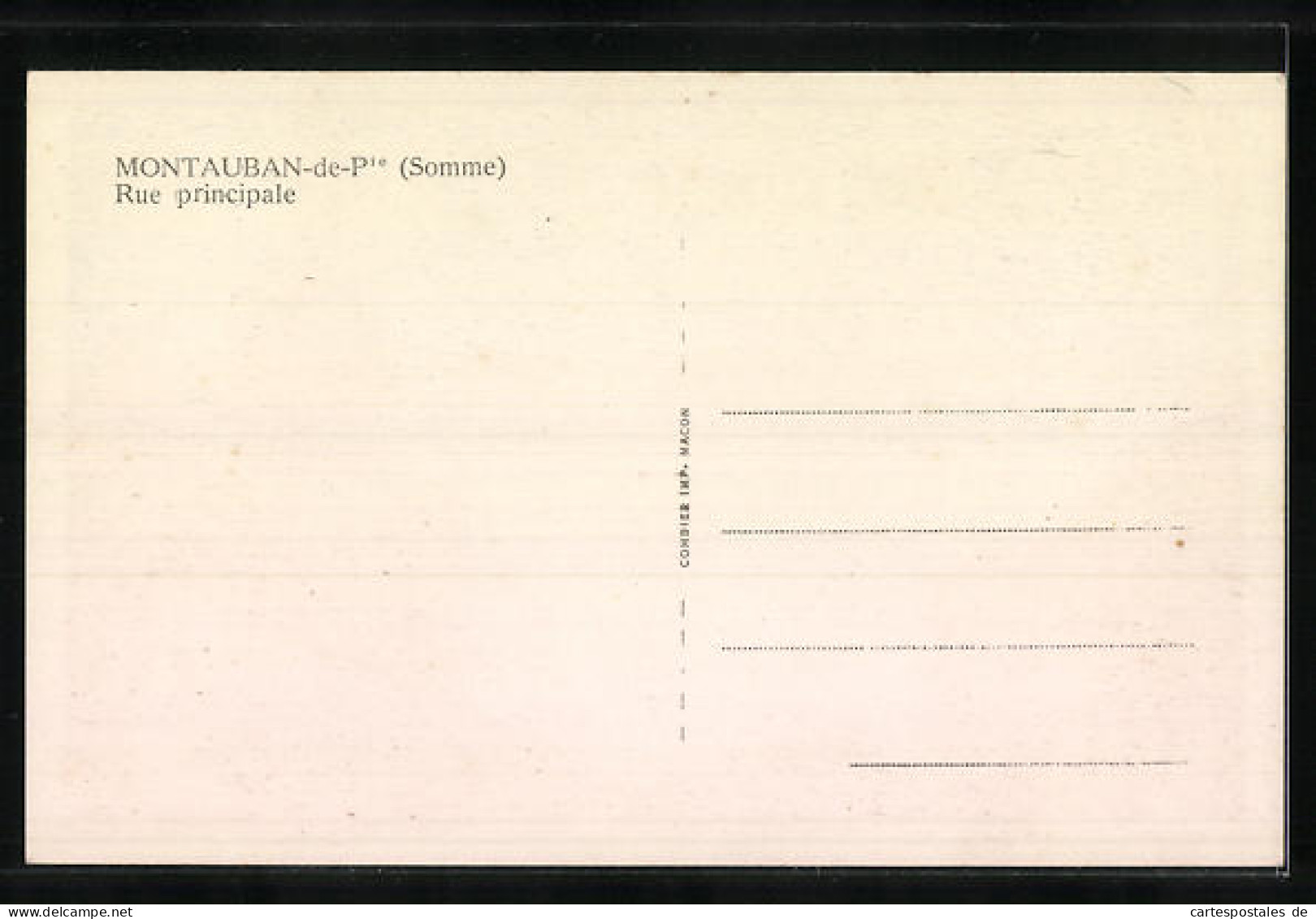 CPA Montauban-de-Picardie, Rue Principale  - Sonstige & Ohne Zuordnung