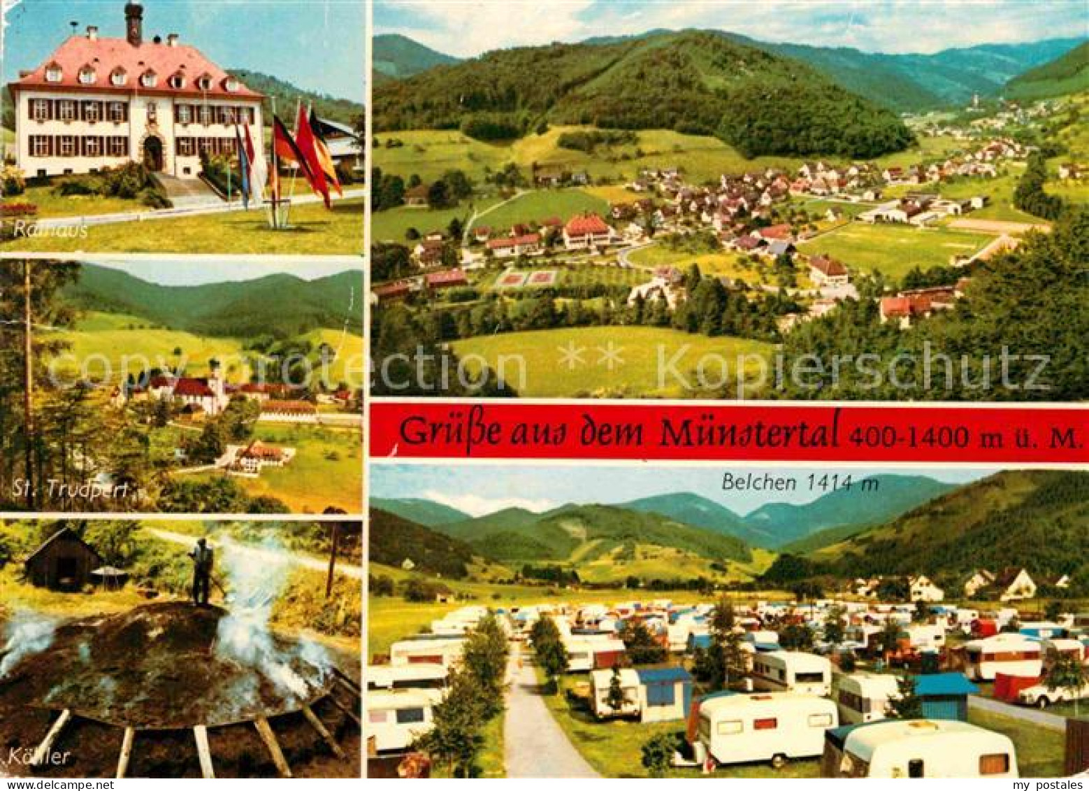 72872203 Muenstertal Schwarzwald Fliegeraufnahme St. Trudpert Koehler Belchen Ca - Other & Unclassified