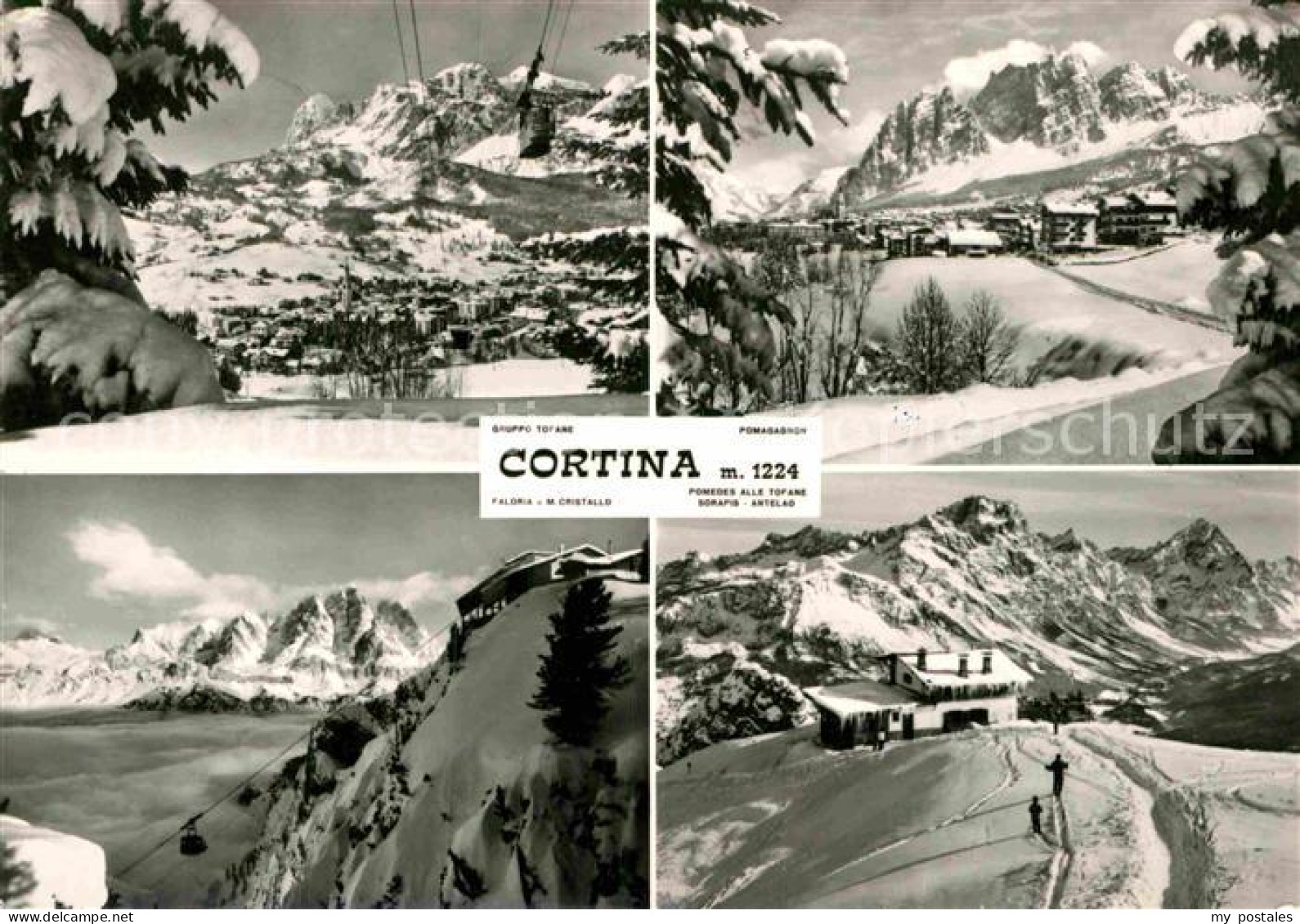 72872151 Cortina D Ampezzo Seilbahn Skigebiet Cortina D Ampezzo - Autres & Non Classés