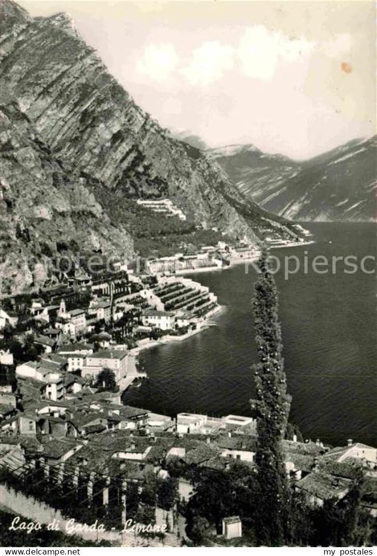 72872149 Limone Sul Garda Fliegeraufnahme Mit Lago Firenze - Autres & Non Classés