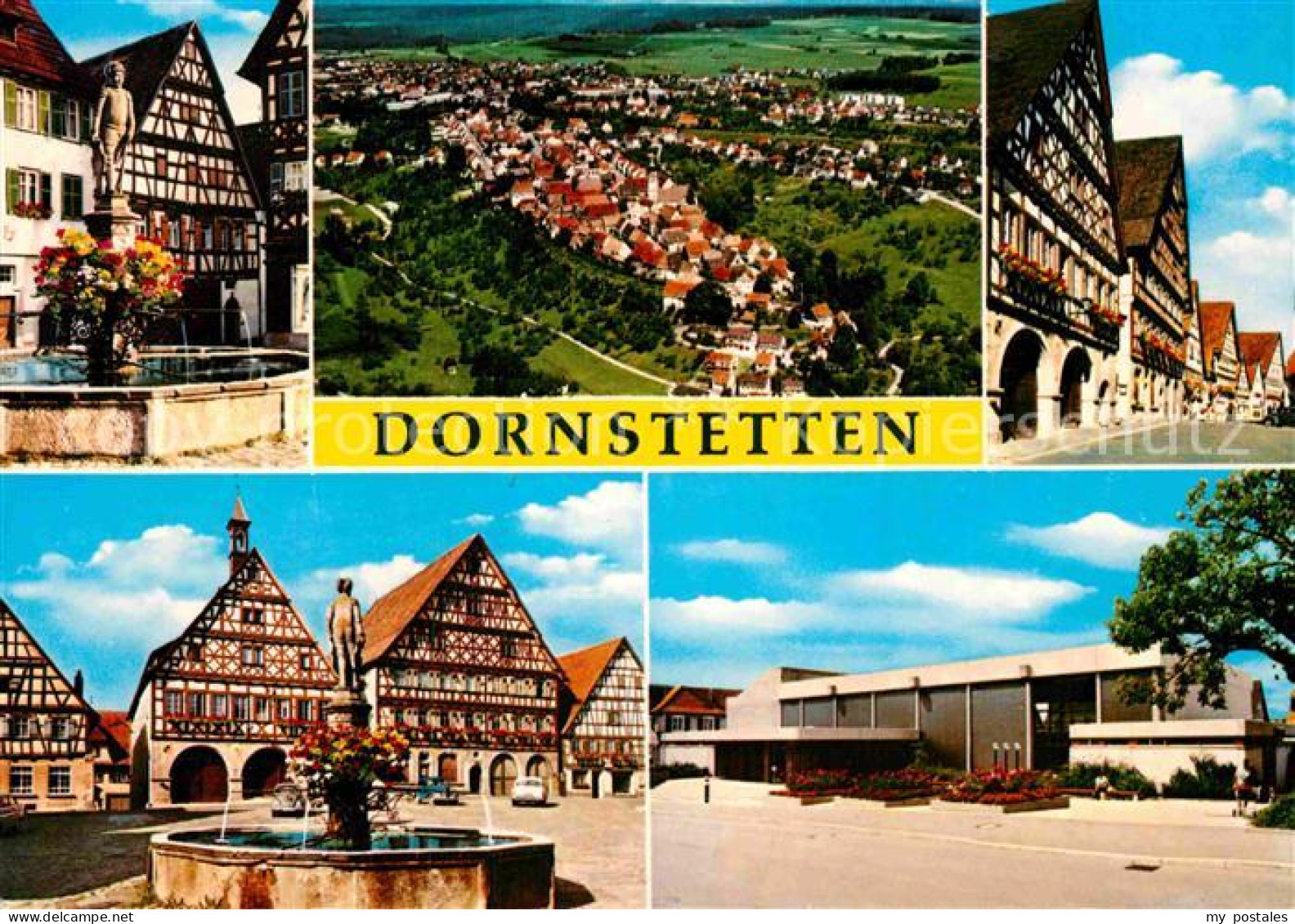 72872113 Dornstetten Wuerttemberg Fliegeraufnahme Fachwerk Brunnen Dornstetten - Other & Unclassified