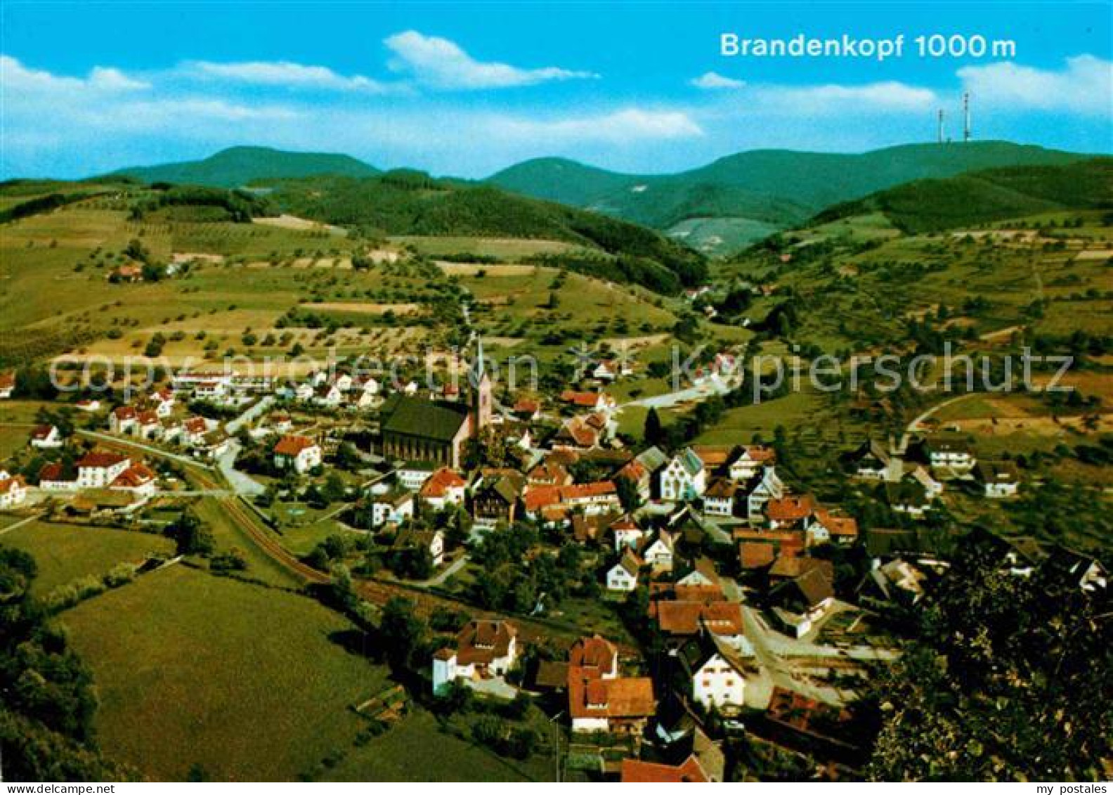 72871304 Oberharmersbach Fliegeraufnahme Mit Brandenkopf Oberharmersbach - Other & Unclassified