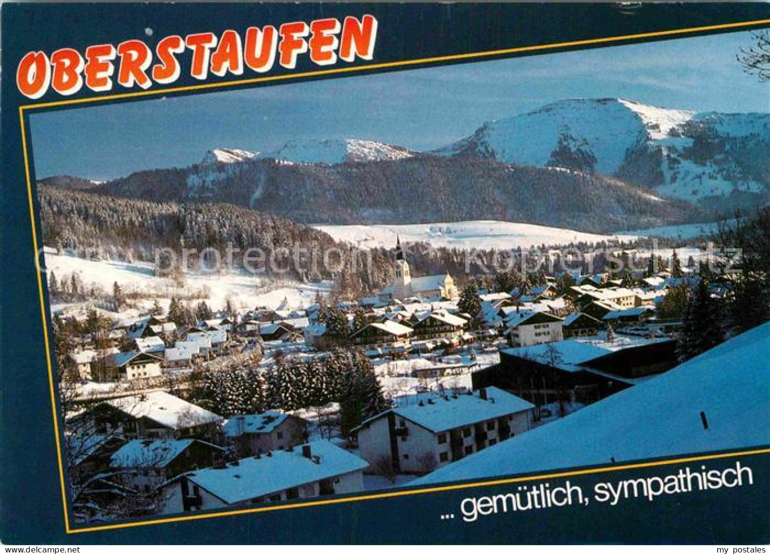 72870467 Oberstaufen Schrotkurort Mit Hochgrat Im Winter Oberstaufen - Oberstaufen