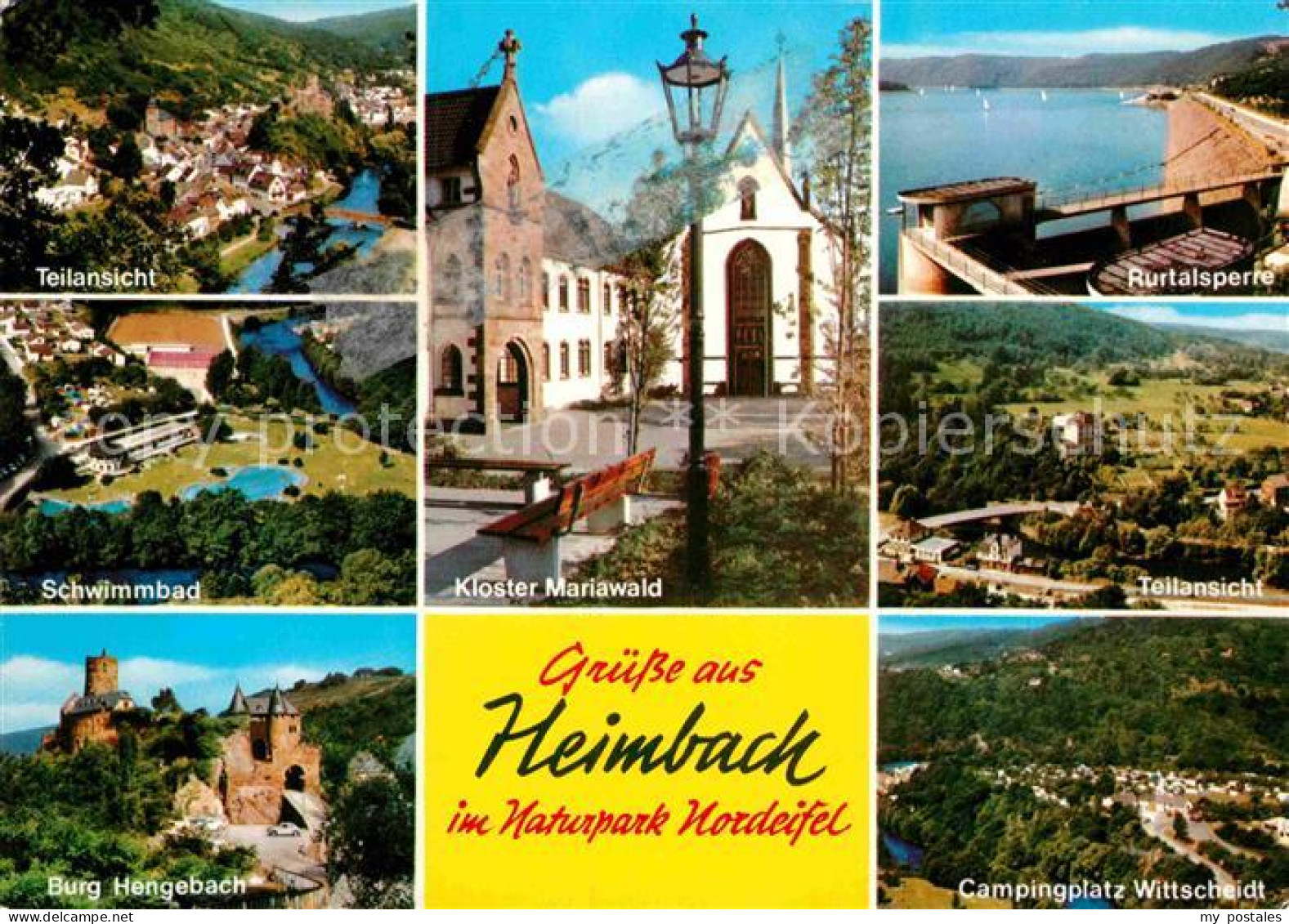 72870438 Heimbach Eifel Rutalsperre Camping Wittenscheidt Kloster Mariawald Schw - Sonstige & Ohne Zuordnung