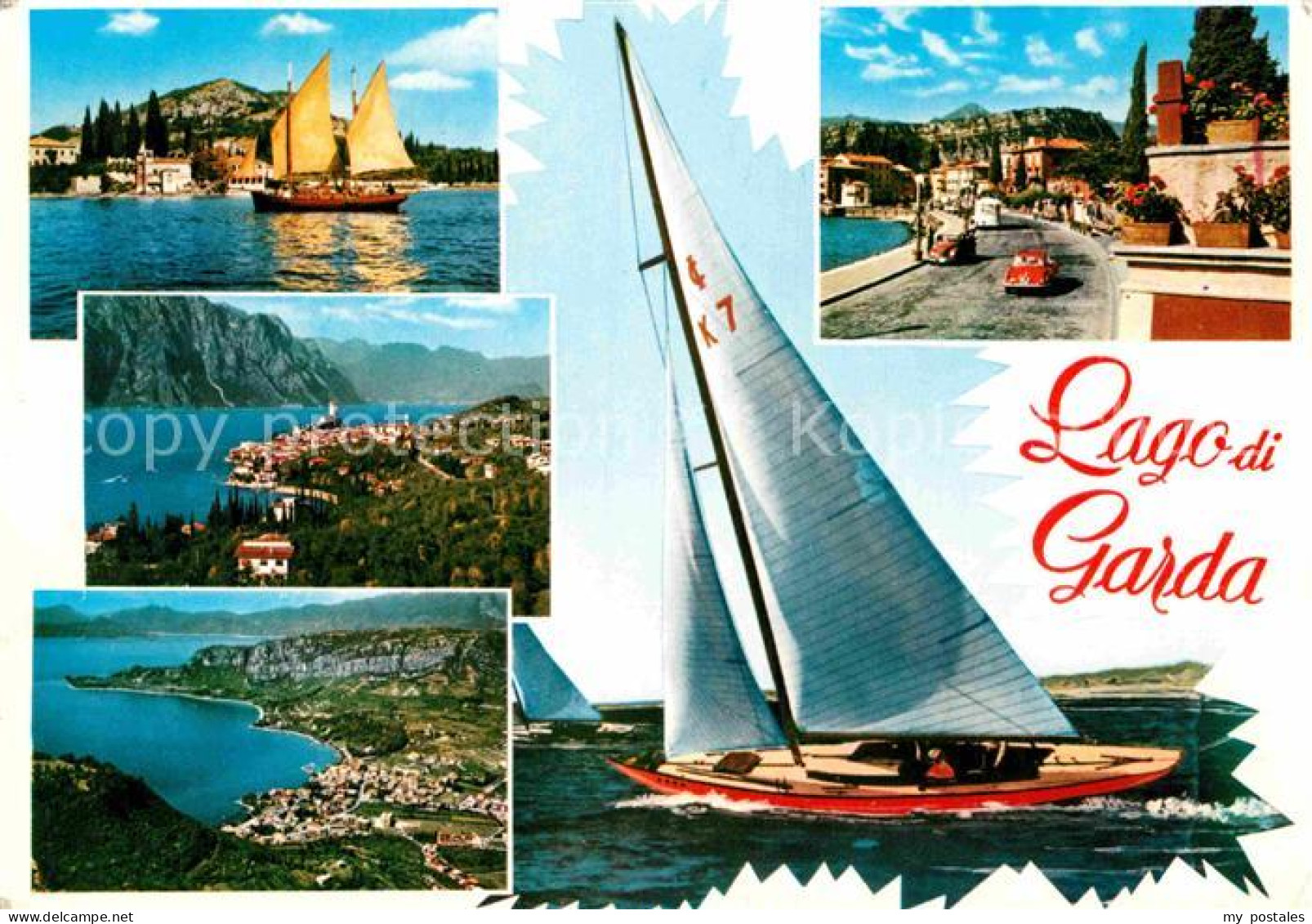 72870340 Lago Di Garda Fliegeraufnahmen Segelboot Firenze - Sonstige & Ohne Zuordnung