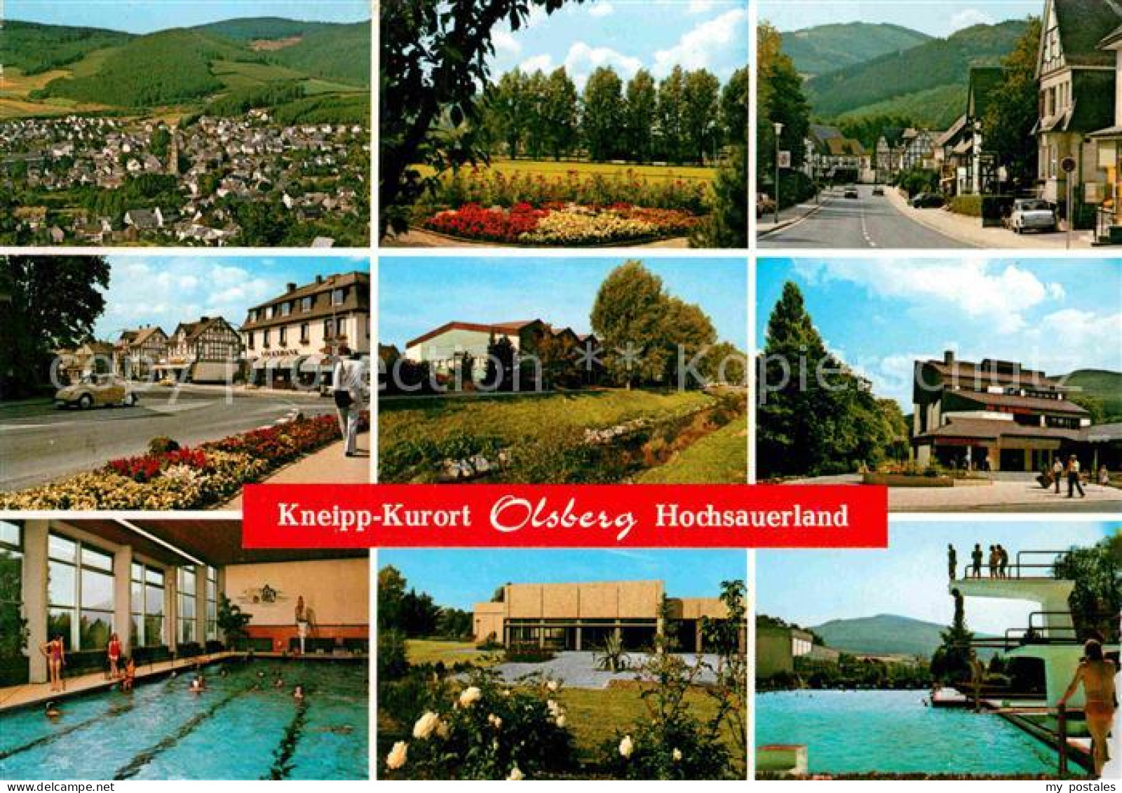 72869666 Olsberg Sauerland Freibad Schwimmhalle Fliegeraufnahme Ortspartien Olsb - Altri & Non Classificati