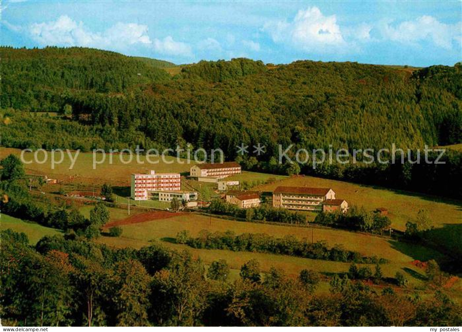 72869620 Neukirchen Erzgebirge Fliegeraufnahme Waldsanatorium Urbachtal Neukirch - Andere & Zonder Classificatie