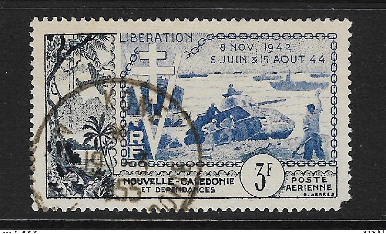 NUEVA CALEDONIA - AÉREO. Yvert Nº 65 Usado Y Defectuoso - Used Stamps