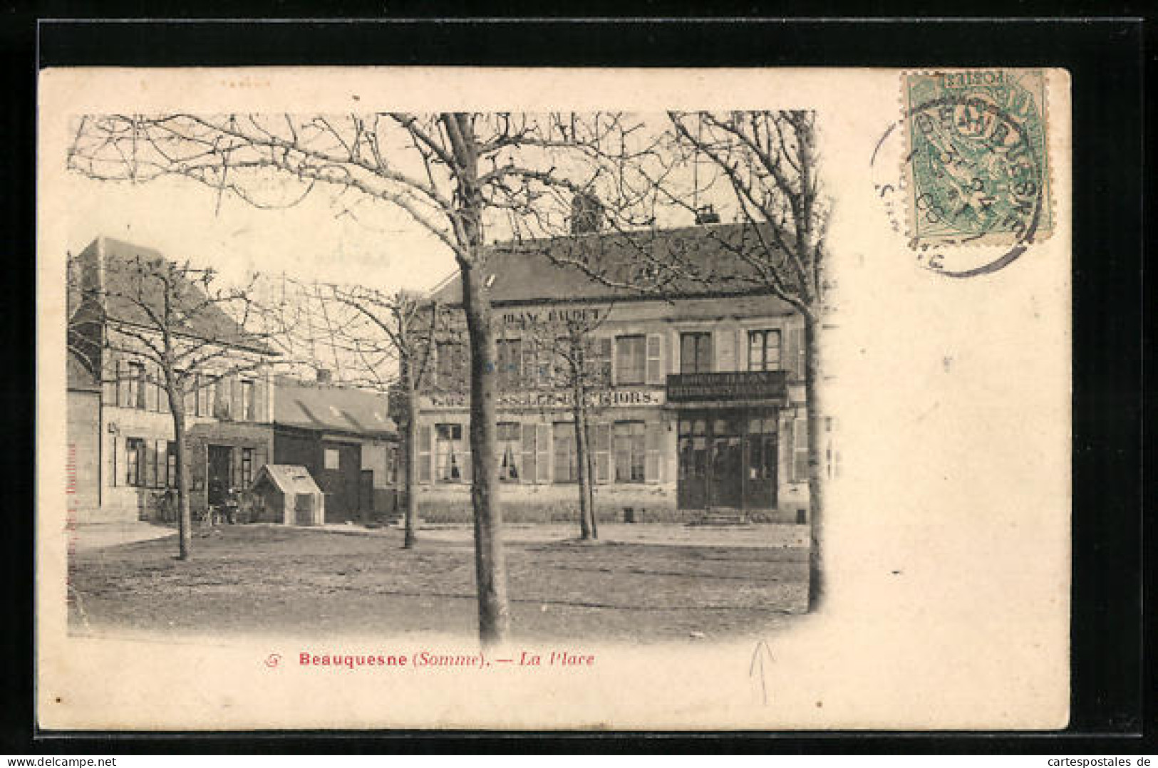 CPA Beauquesne, La Place  - Beauquesne