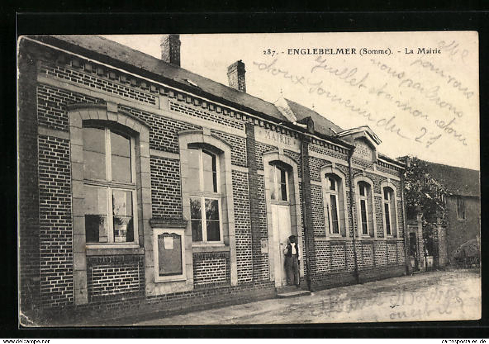 CPA Englebelmer, La Mairie  - Autres & Non Classés