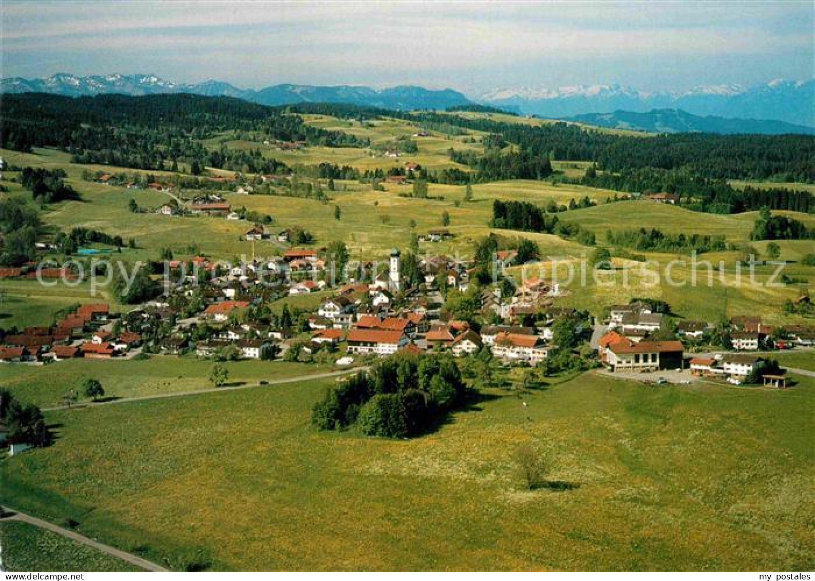 72868742 Oberreute Hoechstgelegener Ferienort Im Westallgaeu Alpenkette Fliegera - Sonstige & Ohne Zuordnung