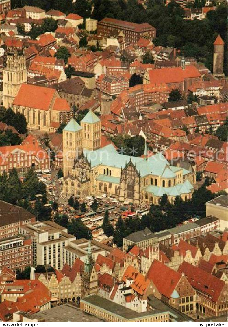 72868732 Muenster Westfalen Stadtzentrum Mit St Paulus Dom Ueberwasserkirche Bud - Münster