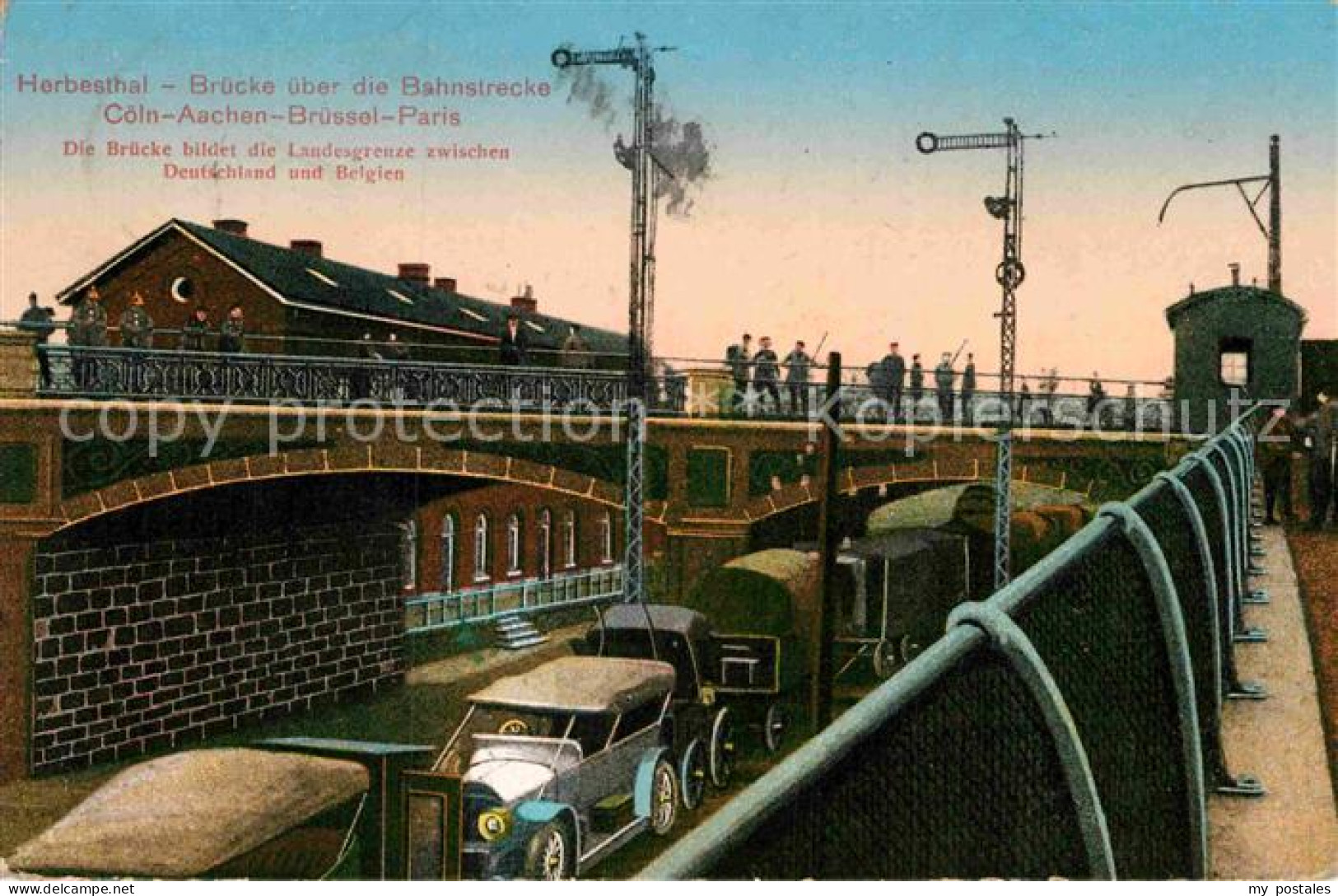 72868651 Herbesthal Wallonie Bruecke Ueber Bahnstrecke Landesgrenze Herbesthal W - Altri & Non Classificati