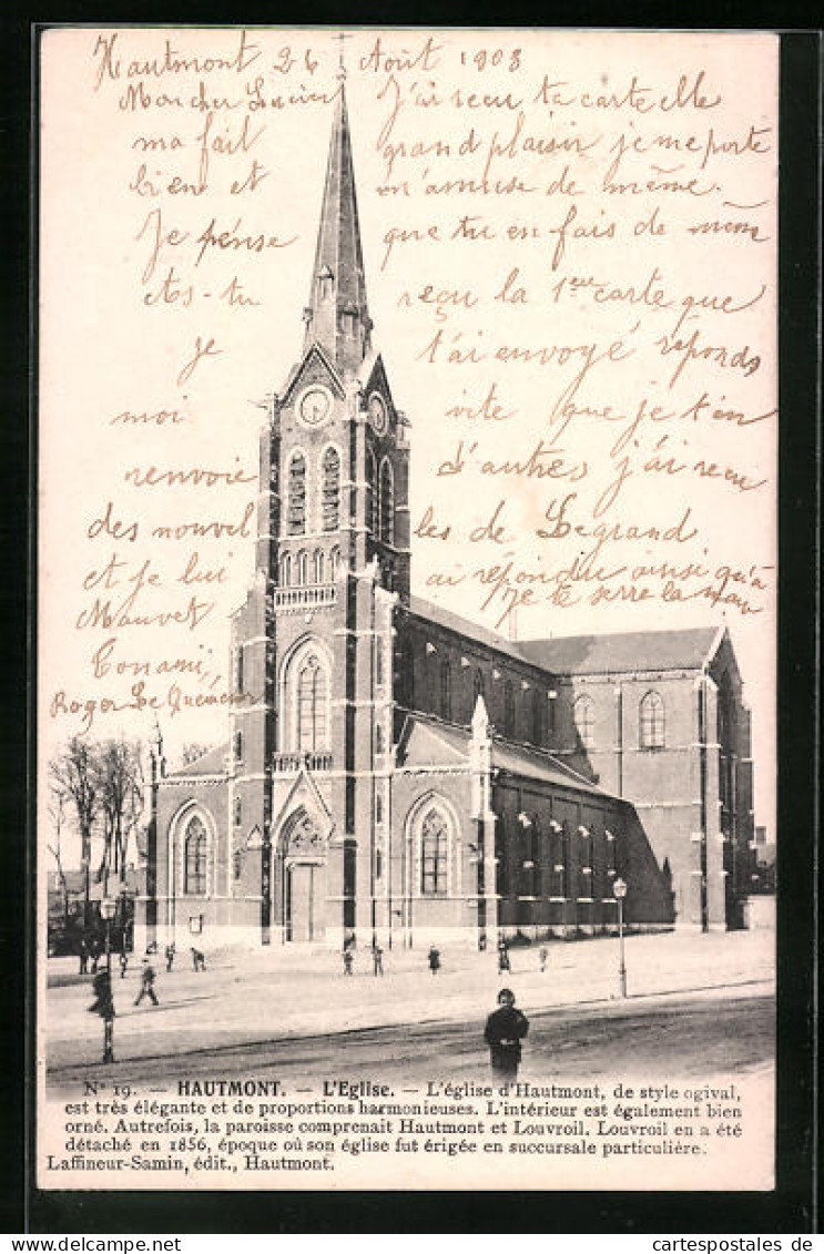 CPA Hautmont, L`Eglise  - Otros & Sin Clasificación