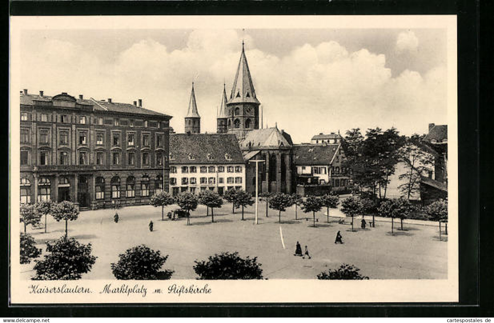 AK Kaiserslautern, Marktplatz Mit Stiftskirche  - Kaiserslautern