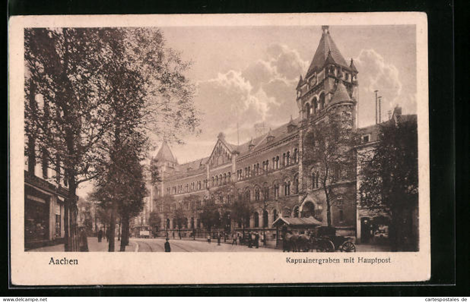 AK Aachen, Kapuzinergraben Mit Hauptpost  - Aachen